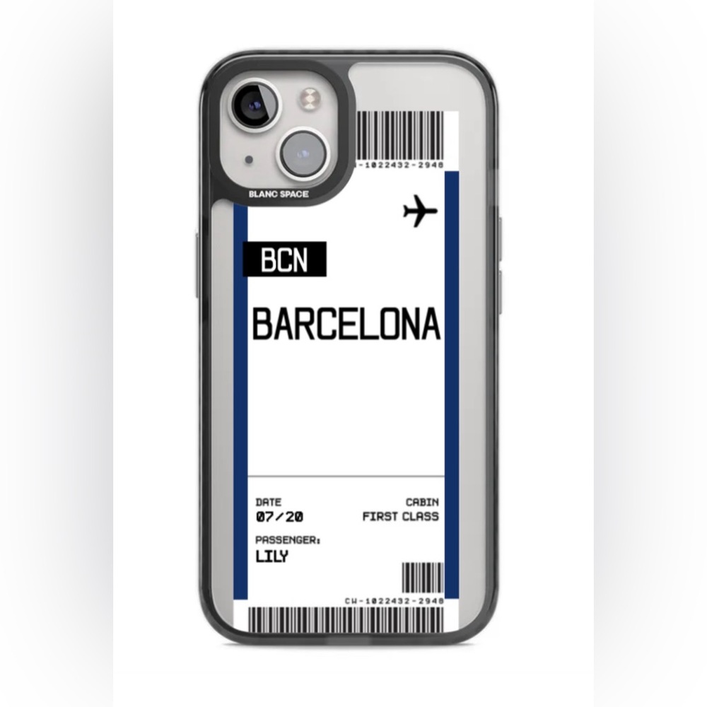 Boarding pass iPhone 15 case
